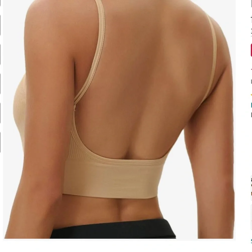 🌸Low Back Seamless Bralette - Picture 2 of 10
